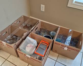 Glasses and box lots