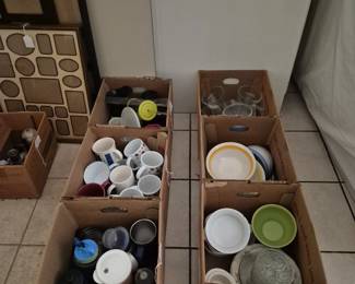 Plates and cups box lots