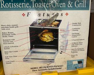 Aroma Rotisserie Toaster Oven and Grill $40.00