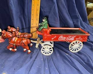 Cast Iron Coca Cola Wagon $10.00