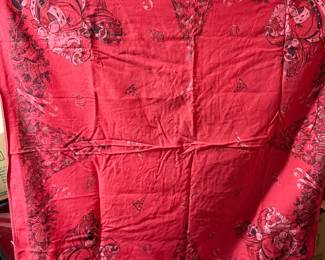 Red Santa Tablecloth $10.00