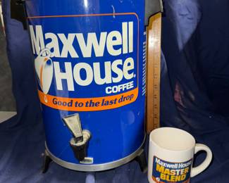 Maxwell House Coffee Pot and Mug $30.00