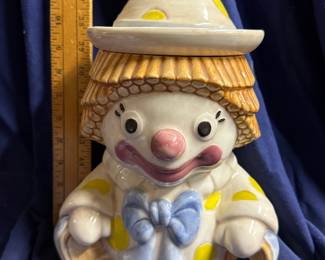 Clown Cookie Jar, has rim chip $10.00