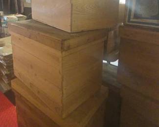 KO277Vintage Wooden boxes With Metal Lining