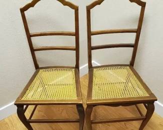 KO145Vintage Cane Seat Chairs