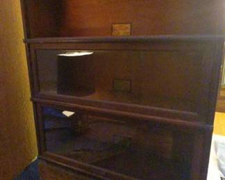 KO158VAntique Macy Three Section Barrister Bookcase