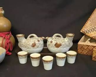 KO116Japanese Fugu Sake Set  More