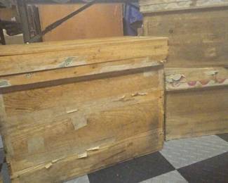 KO286Japanese Vintage Wood Tea Crates