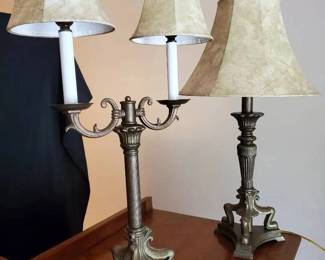 KO131Brass Candlestick Lamps