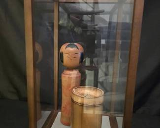 KO260Vintage Naruko Kokeshi Doll In Case