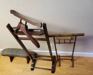 KO144Vintage Valet Stands And Arm Rest