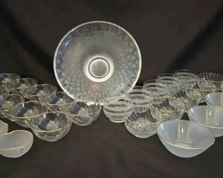 KO161Vintage Glass and Gold