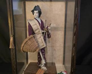 KO223Vintage japanese samurai in case