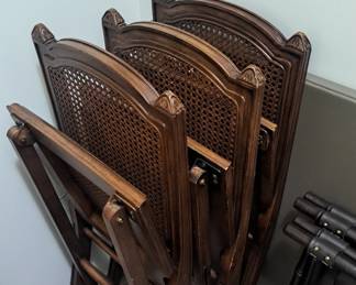 4 available wood/ cane chairs 
2 luggage racks available 