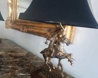 Poly resin table lamps