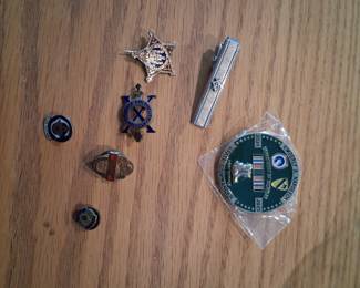 Freemason memorabilia pins