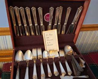 Silver Plate flatware set