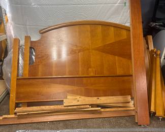 King size bed with mattress and box springs