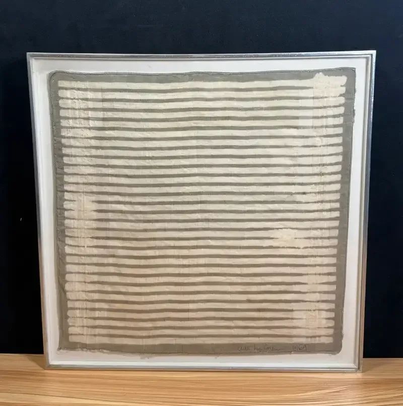 1969 Allan McCollum Signed Bleach Painting