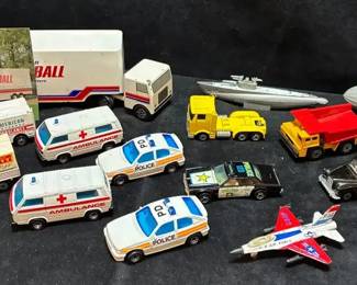 Vintage Matchbox And Hot Wheels Die Cast Emergency Vehicles