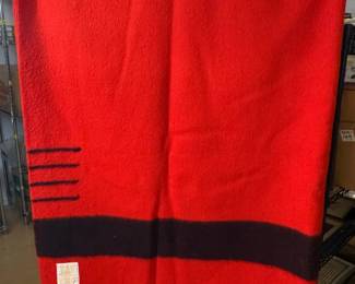 Vintage Hudsons Bay Four Point Wool Blanket