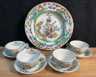 Masons Ironstone Plate Royal Doulton Tea Cups
