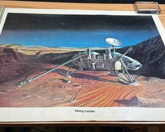 Poster Viking Lander By Charles O Bennett Martin Marietta