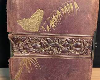 Antique Family Photo Album With Cabinet Cards