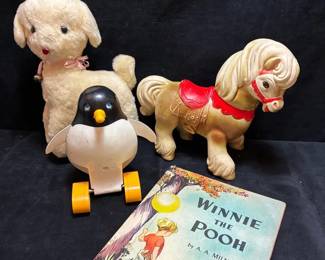 Krueger NYC Plush Lamb, Winnie The Pooh Book