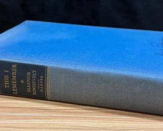 Signed This I Remember by Eleanor Roosevelt