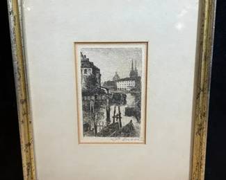 Antique Lithograph Hamburg