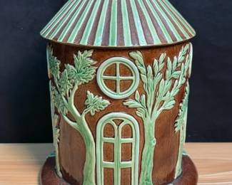 Lidded Tobacco Pot Made In Portugal