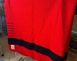 Vintage Hudsons Bay 6 Point Wool Blanket