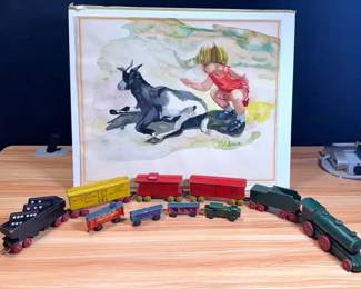 Strombecker Wooden Train Pieces Other Items