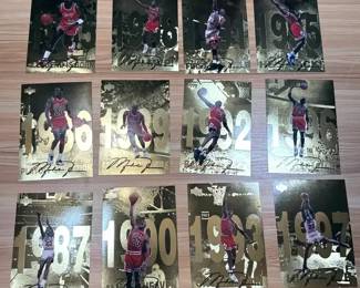 Michael Jordan 1992 Upper Deck Jumbo Card Set of 12