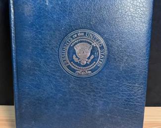 Presidents of the United States collection binder produced by the Westport Collectors Society.