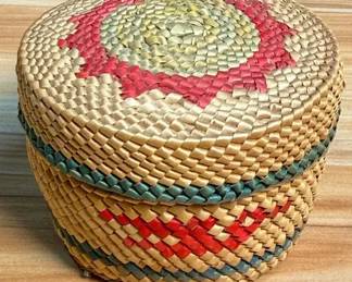 Makah Lidded Miniature Basket