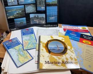 A Large Number Of Nautical Charts