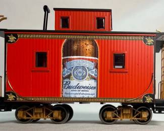 Hawthorne Village Budweiser Caboose with COA  Box