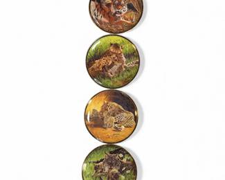 Natures Caress Wild Cat Collector Plate Set