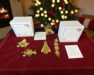 Set Of 5 Danbury Mint Assorted Ornaments