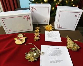 Danbury Mint Gold Ornament Collection