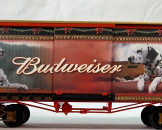 Hawthorne Village Budweiser Dalmatian Box Car with COA and Original Packaging