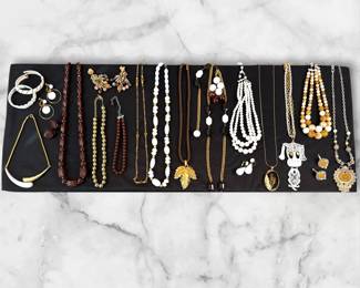 Vintage Costume Jewelry Collection Featuring Trifari, Napier  Whiting  Davis