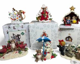 Charming Tails  The Allstar Lot  6 Pieces with Original Boxes