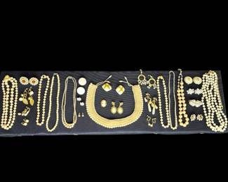 Vintage Faux Pearl and GoldTone Costume Jewelry