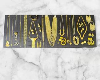 Vintage Designer GoldTone Jewelry Collection