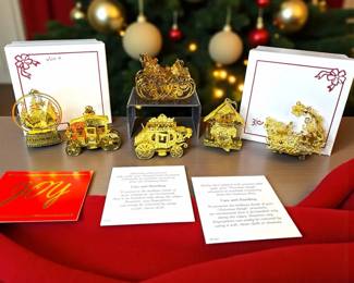 Danbury Mint Gold Ornament Assortment