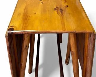 Handmade DropLeaf Farm Table with SwingIn Legs