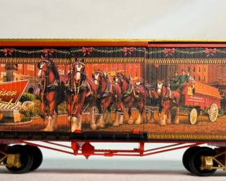 Hawthorne Village Budweiser Vintage Clydesdales Box Car with COA  Box
